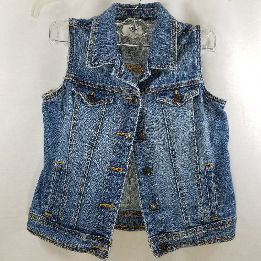 OLD NAVY Blue Vest Girl's Size 14 XL Denim Jean
